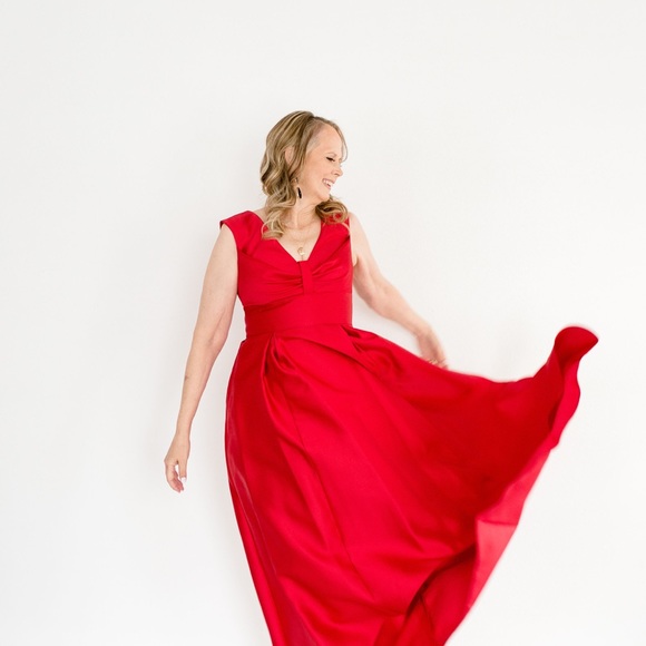 Adrianna Papell Red Formal Dress - Picture 5 of 6